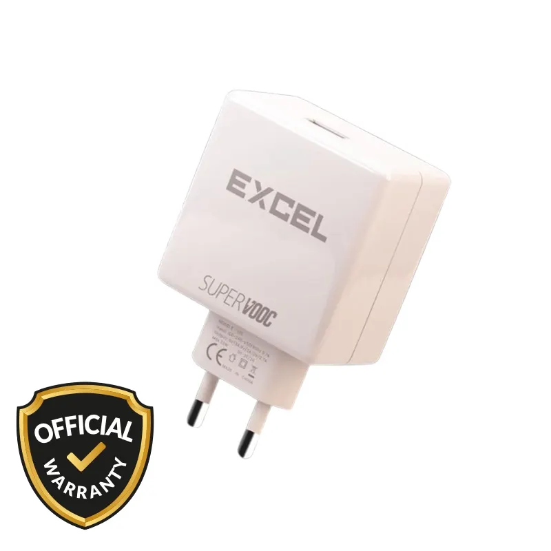 Excel 33W Super VOOC Fast Charging Adapter with Type-B Cable (E-133) Official
