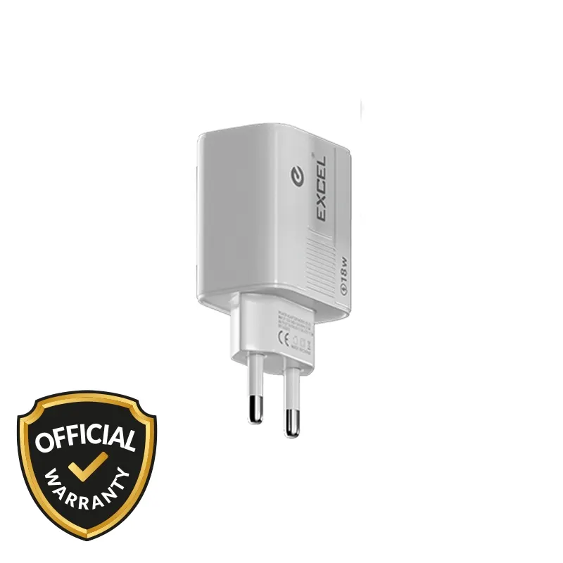 Excel 18W Super VOOC Fast Charging Adapter with Type-B Cable (B-25) Official