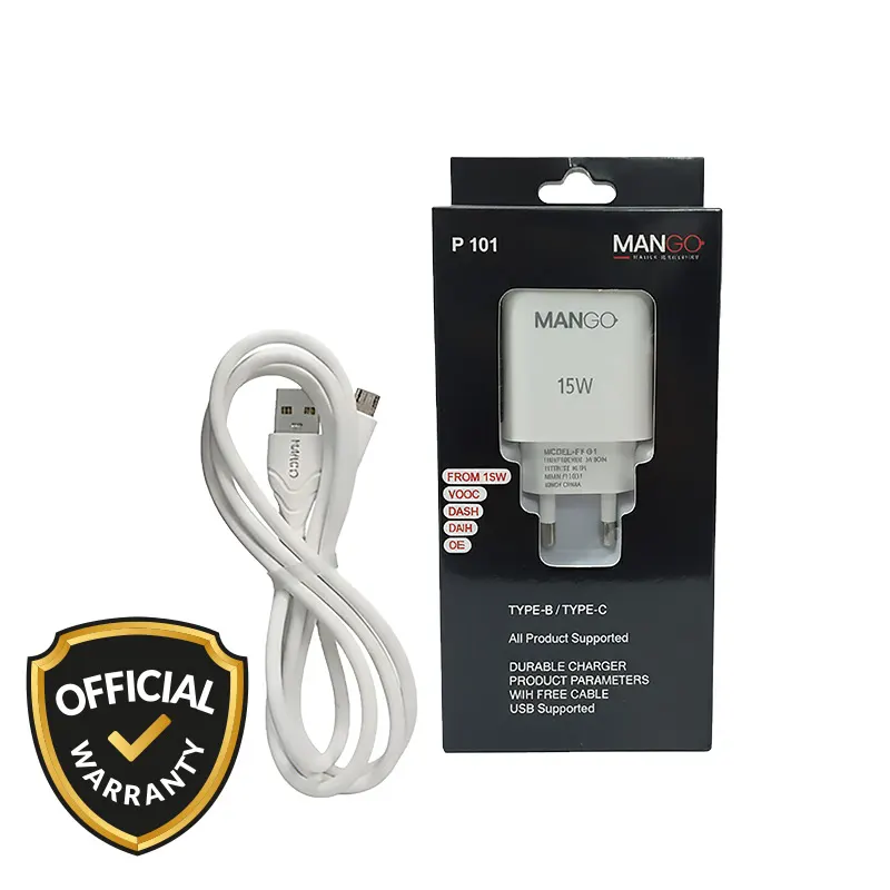 Mango 15W First Charging Adapter with Type-C Cable (P101)