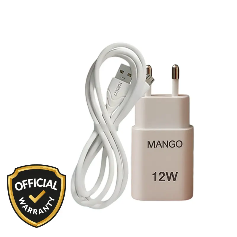Mango 12W EU Charger Adapter with Micro-USB Cable (P200)
