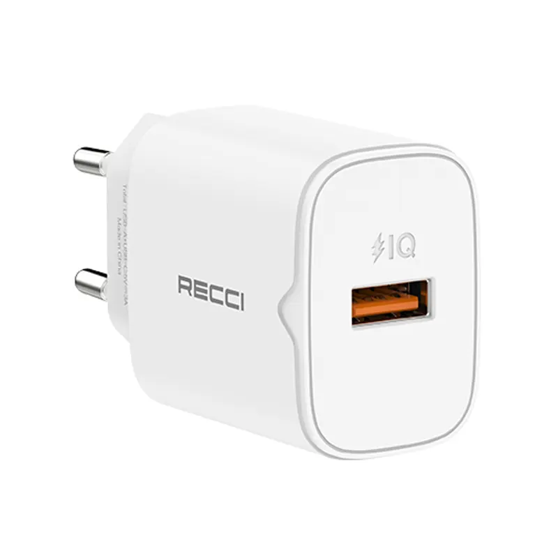 Recci 18W EU Fast Charging Adapter (RC51E) Official