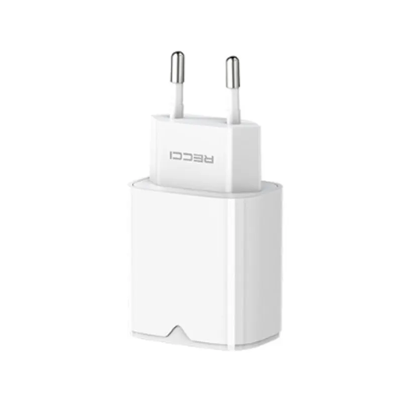 Recci 20W EU Dual-Port Fast Charging Adapter (RC49E) Official