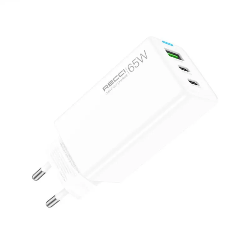 Recci 65W EU GaN Fast Charging Adapter (RC109E) Official
