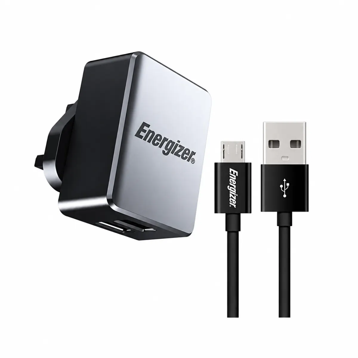 Energizer CL UK Plug Charging Adapter with Micro USB Cable (ACA1AUKCMC3) - Black Official Charger & Adapter Price in Bangladesh - Mobile.com.bd