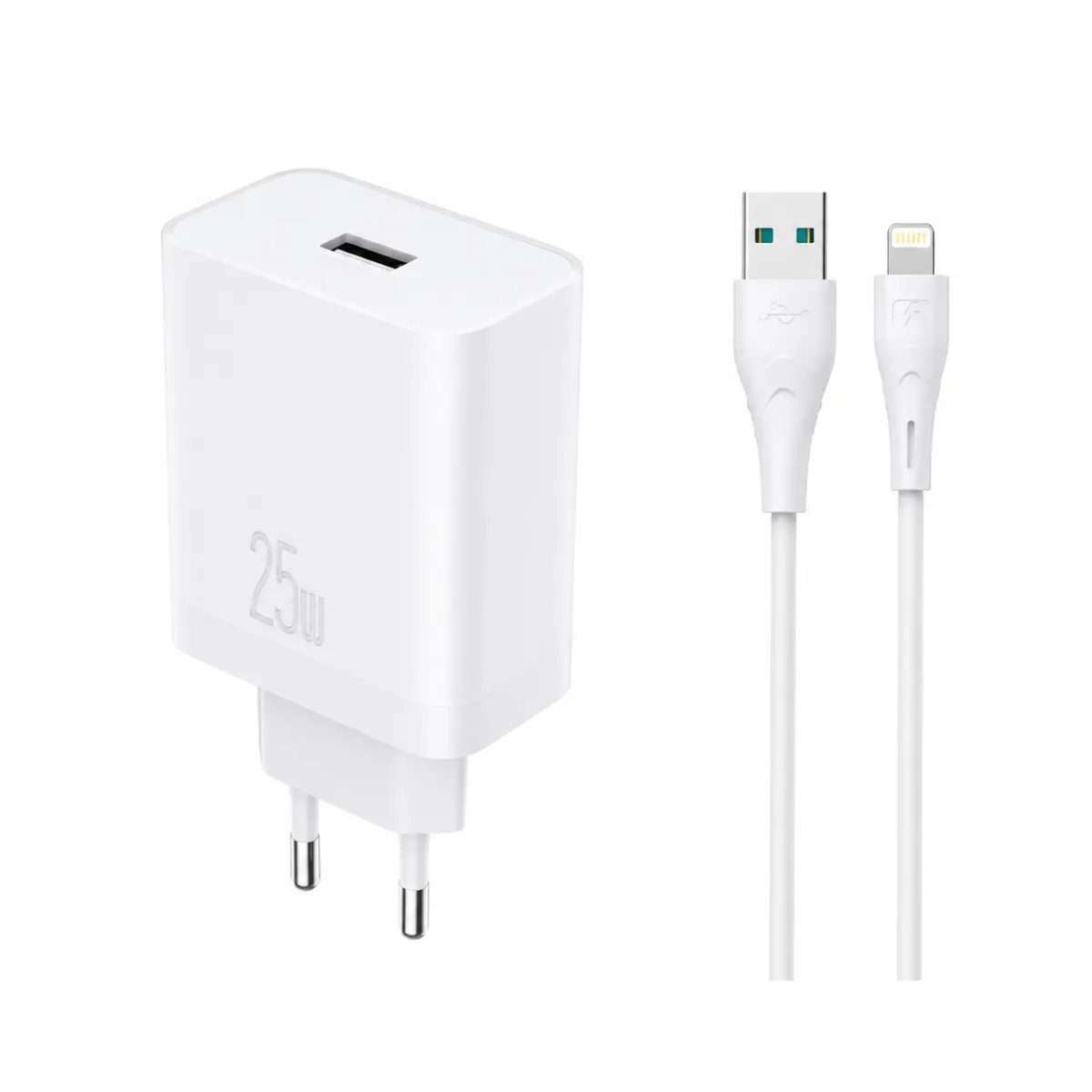 Yison Celebrat C-H8-EU 25W Fast Charging Adapter with Lightning Cable - White Official - Price in Bangladesh