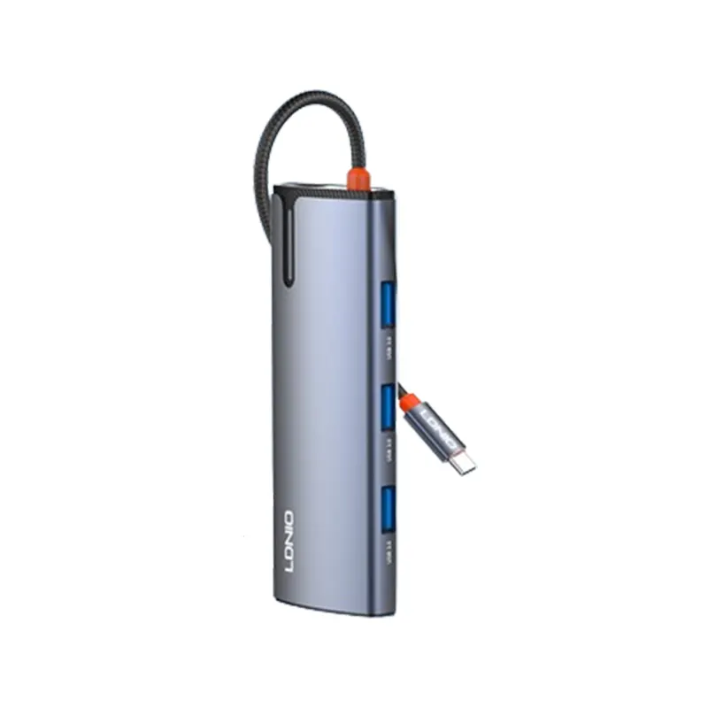 LDNIO 6-in-1 USB-C Charging Dock Station (DS-16H) - Grey Official Charger & Adapter Price in Bangladesh - Mobile.com.bd