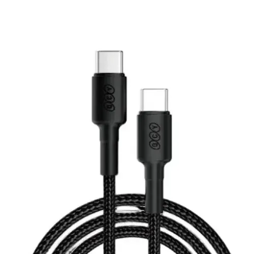 QCY DC13 60W Quick Charging Type-C to Type-C Data Cable – Black - Price in Bangladesh