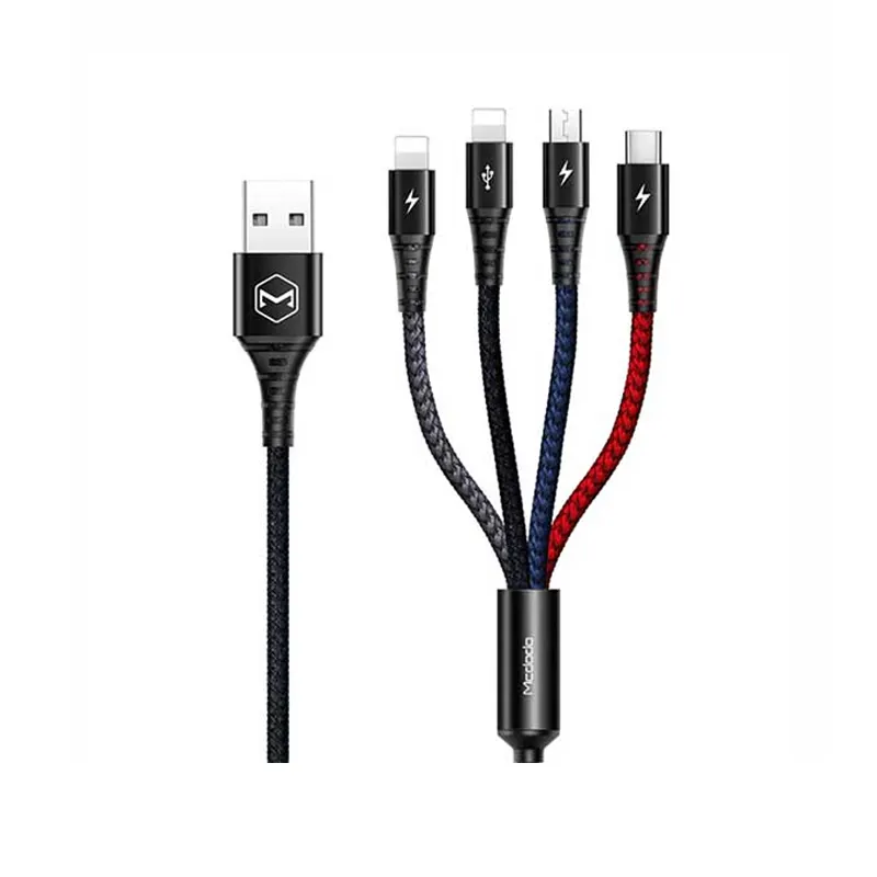 Huawei Mcdodo CA-6230 4-in-1 2.4A 1.2m Data Cable Data Cables Price in Bangladesh - Mobile.com.bd