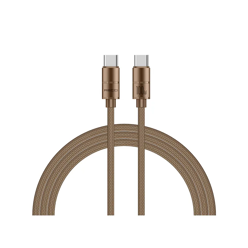 Recci PD100W Type-C To Type-C Fast Charging Data Cable (RS08CC) Data Cables Price in Bangladesh - Mobile.com.bd
