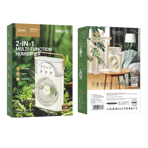 Hoco MMJ03 2-in-1 Multi-Function Humidifier-White Others Price in Bangladesh - Mobile.com.bd