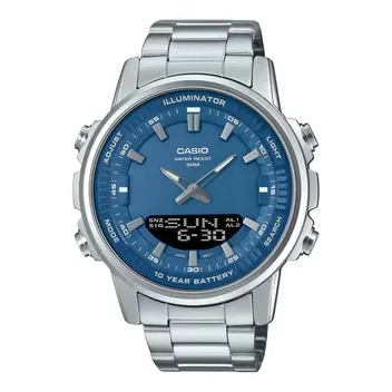 Casio Illuminator AMW-880D-2A1VDF Dual Time Stainless Steel Men’s Watch - Price in Bangladesh