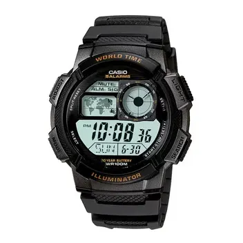 Casio Youth World Time AE-1000W-1AVDF Digital Resin Belt Men's Watch - Price in Bangladesh