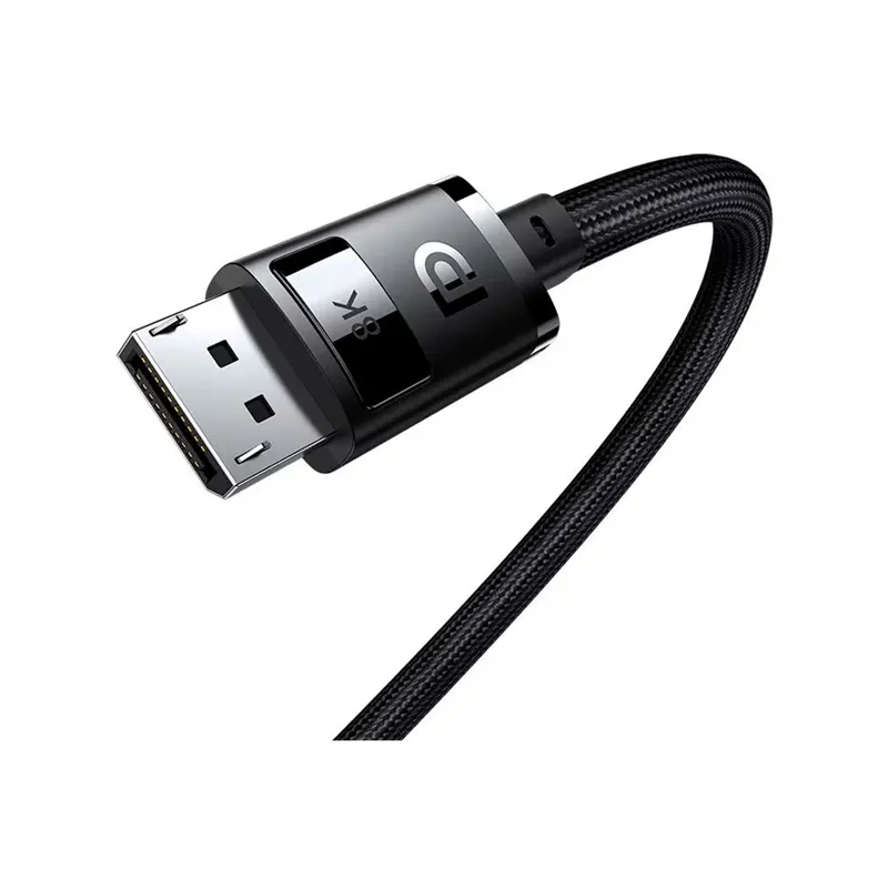 Baseus High Definition Series 8K to 8K 2m DisplayPort Cable (B00633706111-02) - Black - Price in Bangladesh