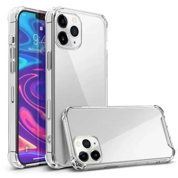 IPhone 12 Pro Ultra Slim Transparent Anti-Shock TPU Bumper Case with 4D Crystal Clear Camera Cutout - Price in Bangladesh