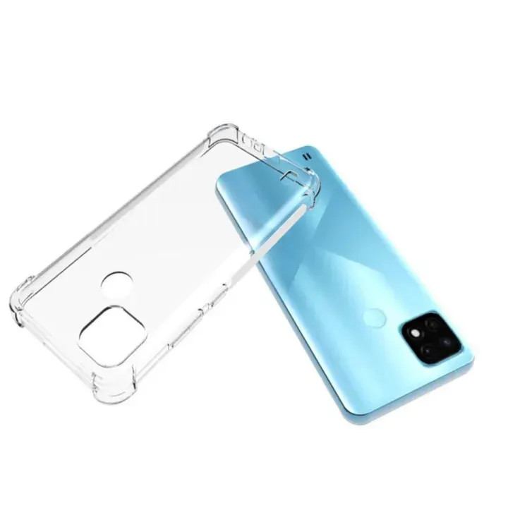 Oppo Realme C20A Ultra Slim Transparent Anti Shock Side Bumper Corner 4D