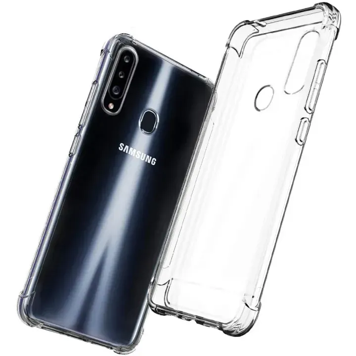 Samsung Galaxy A20s Transparent 6D Crystal Silicone Bumper Case antiShock