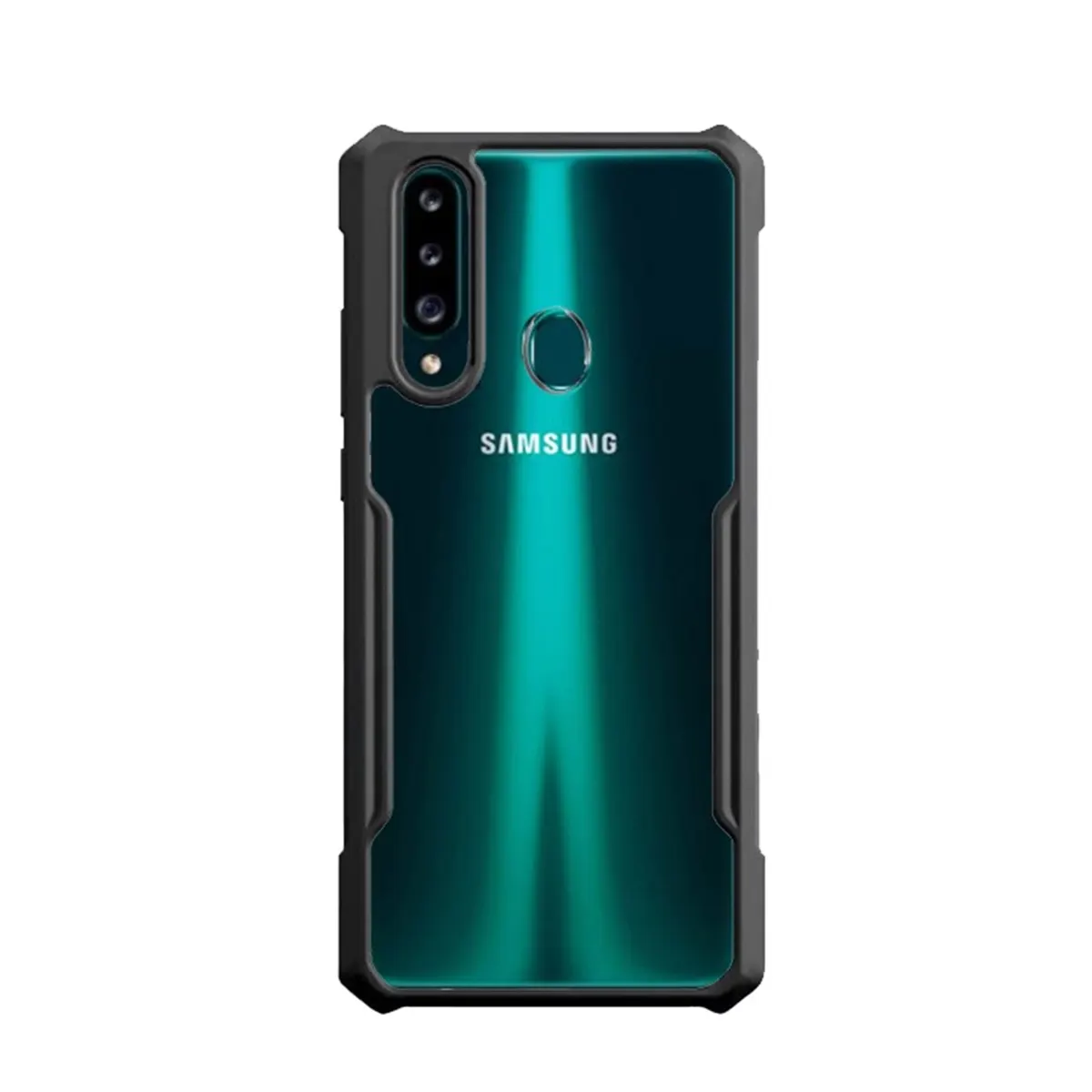 Samsung Galaxy A20s Ultra Slim Transparent Anti Shock Side Bumper Corner 4D