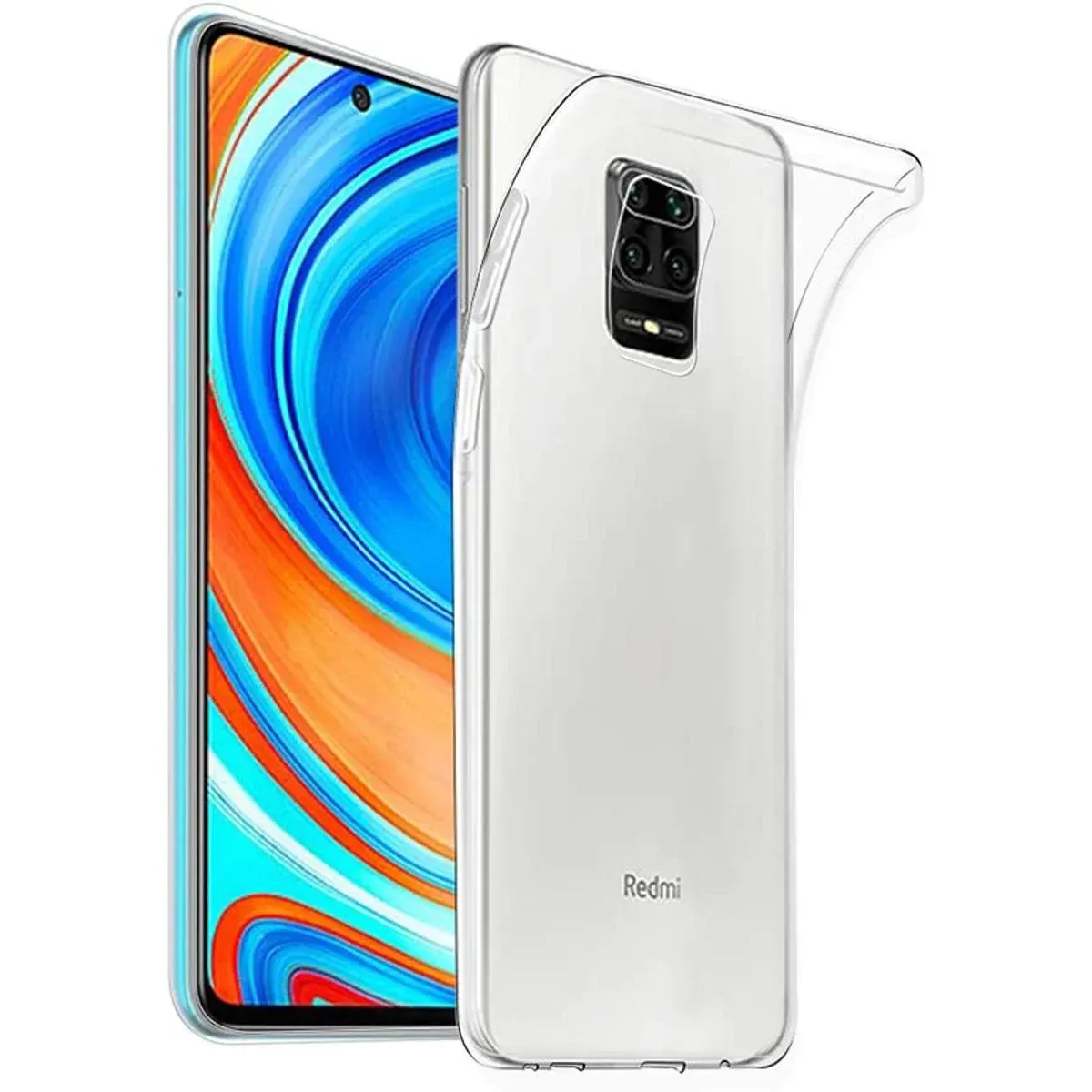 Back Case For Xiaomi Redmi Note 9 Transparent Cover Tpu Back Case