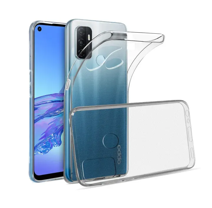 Back Case For Oppo A53 Transparent Cover Tpu Back Case