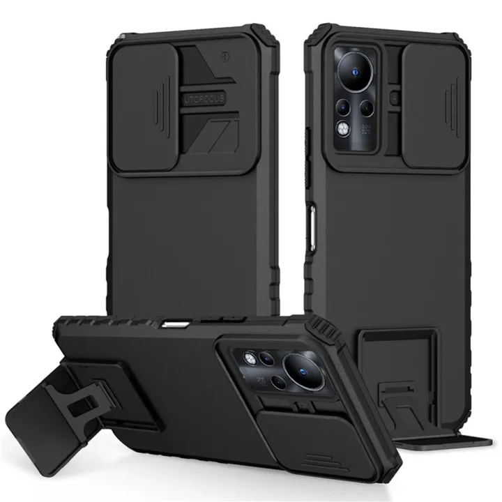 Quiberk for Infinix Note 11 Vocabulary Case Slide Camera Cover Pin Hard shockproof armor back casing