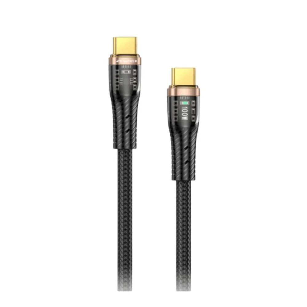 AWEI CL-229C 100W Type-C to Type-C Fast Charging Data Cable - Price in Bangladesh