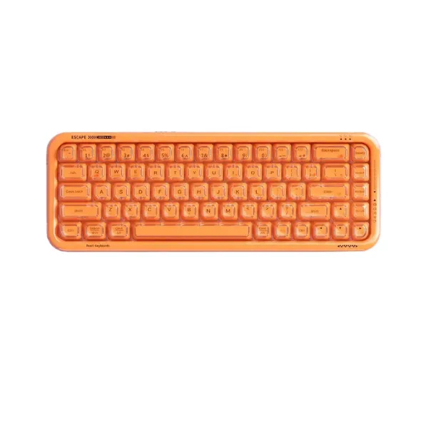 Mofii SK-711TM Orange 2.4GHz Wireless/Bluetooth/Wired RGB Rechargeable Mechanical Gaming Keyboard - Price in Bangladesh