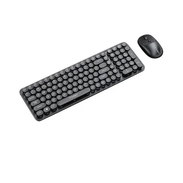 T-Wolf TF-350 Dot Punk 2.4GHz Wireless Black Keyboard Mouse Combo - Price in Bangladesh