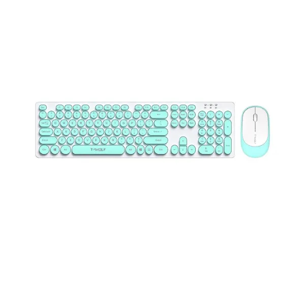 T-Wolf TF-770 Blue 2.4GHz Wireless Keyboard & Mouse Combo - Price in Bangladesh