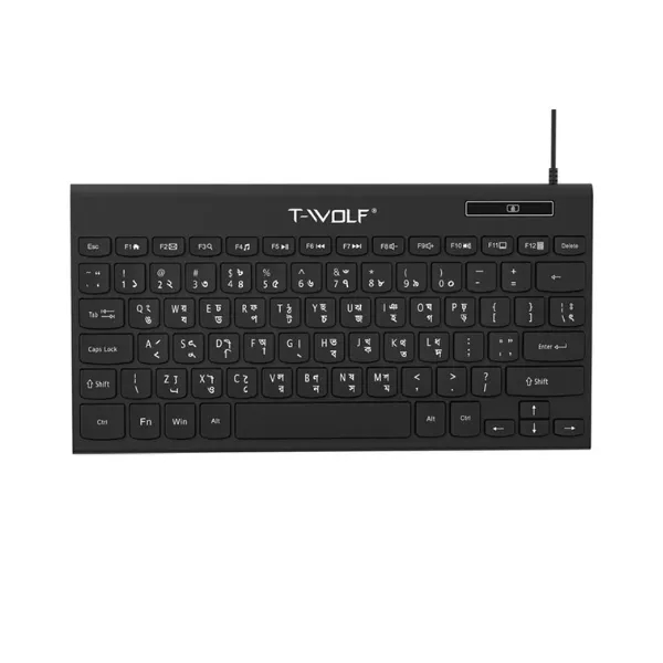 T-Wolf K220 Black Wired Mini Keyboard - Price in Bangladesh