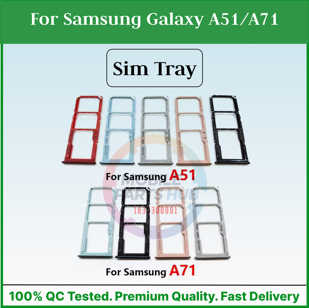 For Samsung Galaxy A51 A71 Sim Tray Micro SD Card Slot with Sim Ejector Pin Replacement Part - Price in Bangladesh