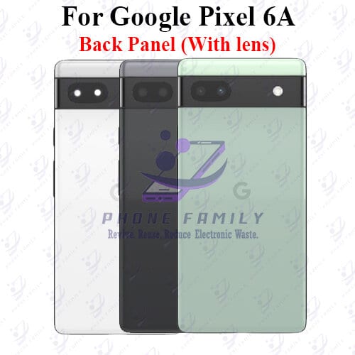 For Google Pixel 6A Back Panel/Backshell/ Casing + Camera lens + Side Button With Logo-All Colors Available - Price in Bangladesh