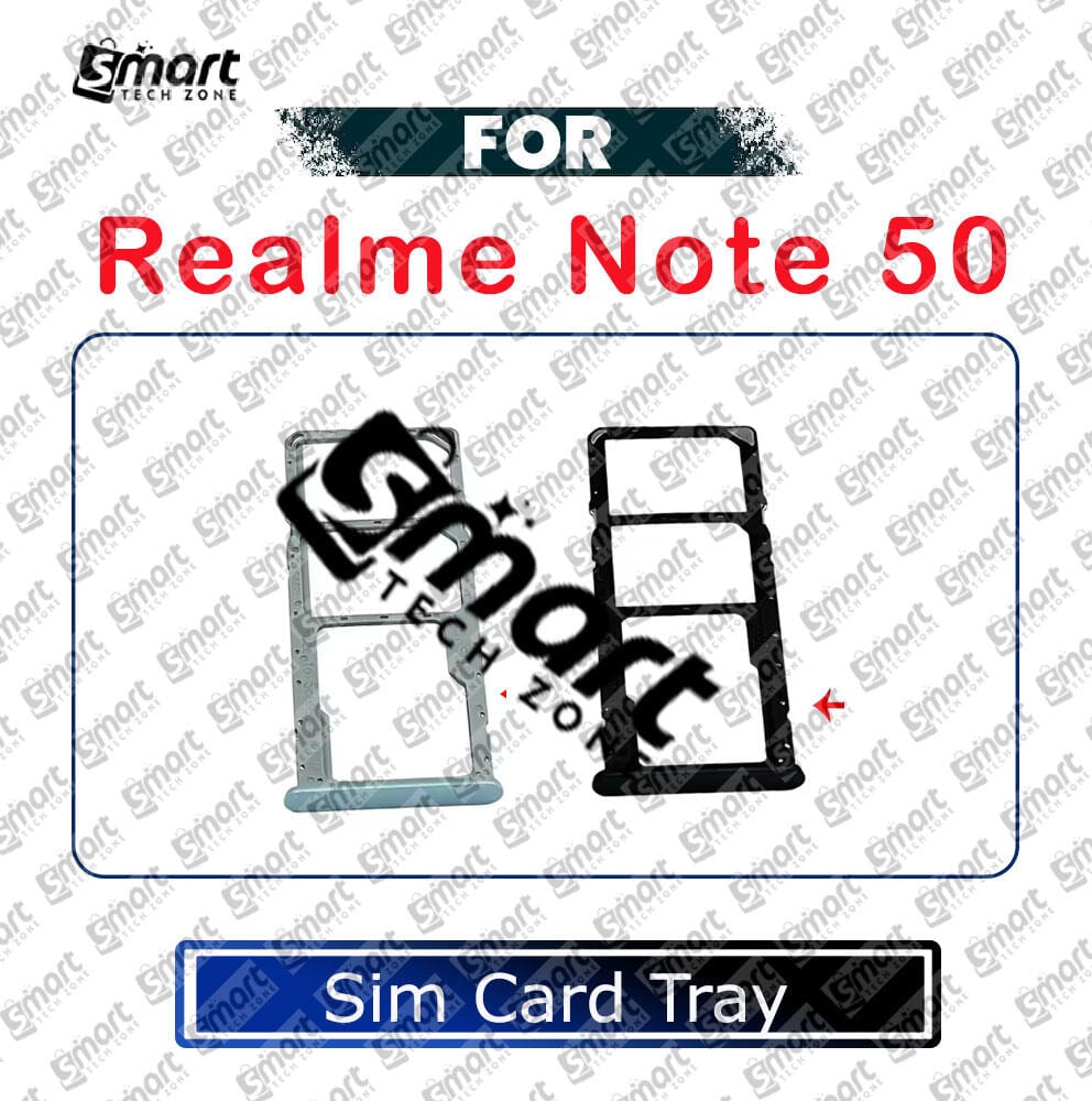 For Realme Note 50 Sim Tray Micro SD Card Slot with Sim Ejector Pin Replacement Parts - Price in Bangladesh