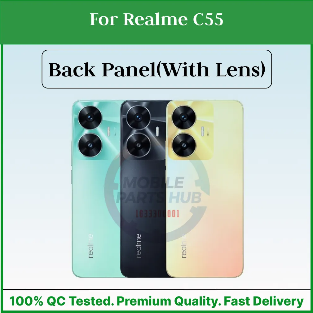For Realme C55 Back Panel/Backshell/ Casing + Camera Lens With Logo-All Colors Available - Price in Bangladesh
