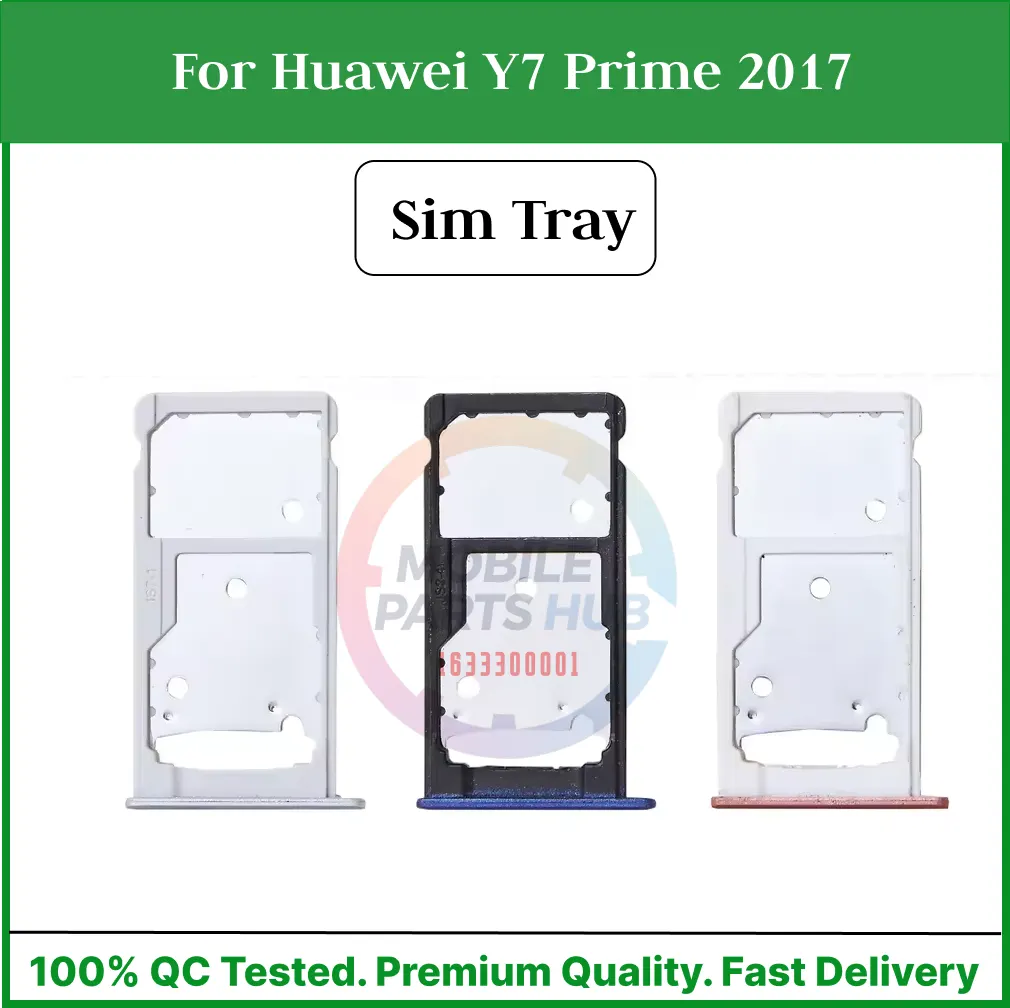 Huawei Y7 Prime 2017 Nano Sim Card Tray Holder Sim Adaptor With Free Sim Ejector Pin Replacement Part - Price in Bangladesh