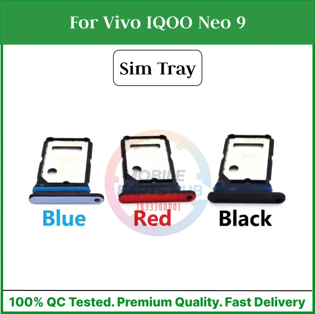 Vivo iQOO Neo 9 Tray Micro SD Card Slot with Sim Ejector Pin Replacement Part - Price in Bangladesh