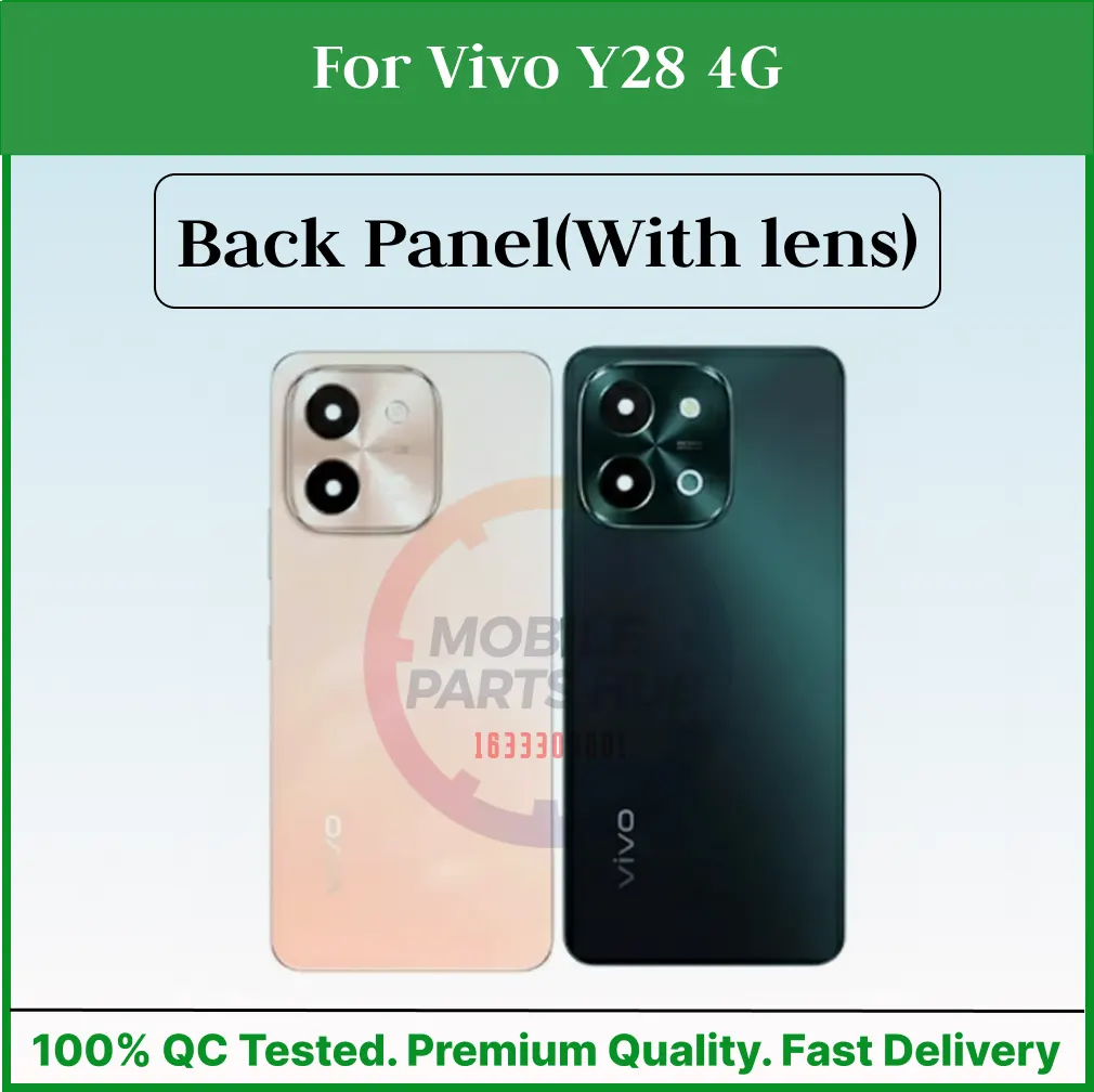 For Vivo Y28 4G Back Panel/Backshell/ Casing + Camera Lens With Logo-All Colors Available Back Panels & Housings Price in Bangladesh - Mobile.com.bd