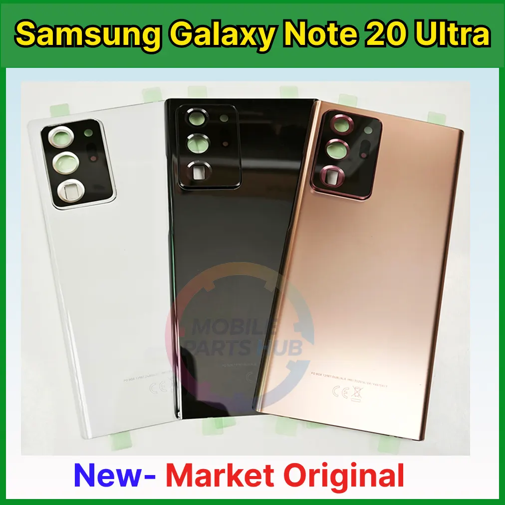 For Samsung Galaxy Note 20 Ultra Battery Back Cover Part ,BATTERY BACK PANEL GALAXY NOTE 20 ULTRA REPLACEMENT PART - Phone Back Cover Mobile Parts & Accessories Price in Bangladesh - Mobile.com.bd