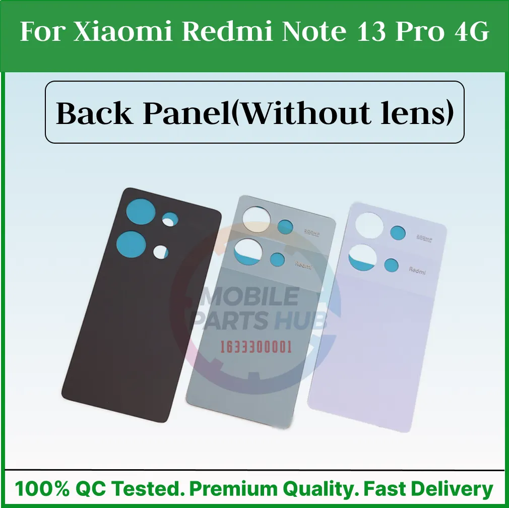 Xiaomi Redmi Note 13 Pro 4G Back Housing Frame / Back Panel / Backshell / Without Camera Glass Replacement Spare Parts Back Panels & Housings Price in Bangladesh - Mobile.com.bd