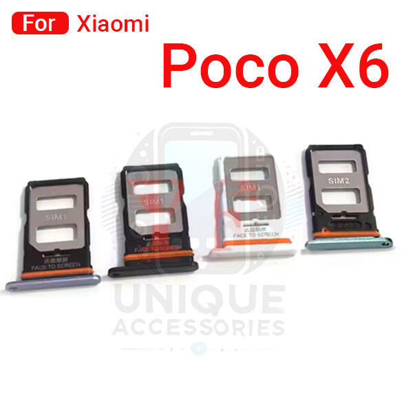 Xiaomi Poco X6 Sim Tray Micro SD Card Slot with Sim Ejector Pin Replacement Part - Price in Bangladesh
