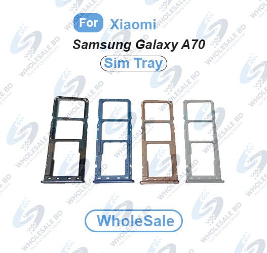 Samsung Galaxy A70 SIM Tray Replacement Slot Holder Sim Slot /SD Card Tray /Holder Card compatible with Sim Ejector Pin Replacement Parts (Wholesale) - Price in Bangladesh