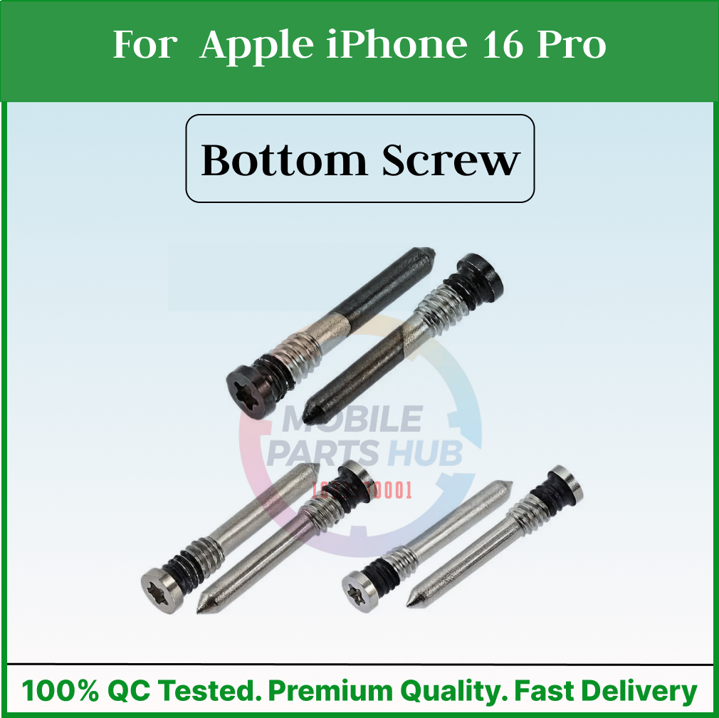 For Apple iPhone 16 Pro New Bottom Screw Pentalobe Dock Connector Screw Replacemnt Parts