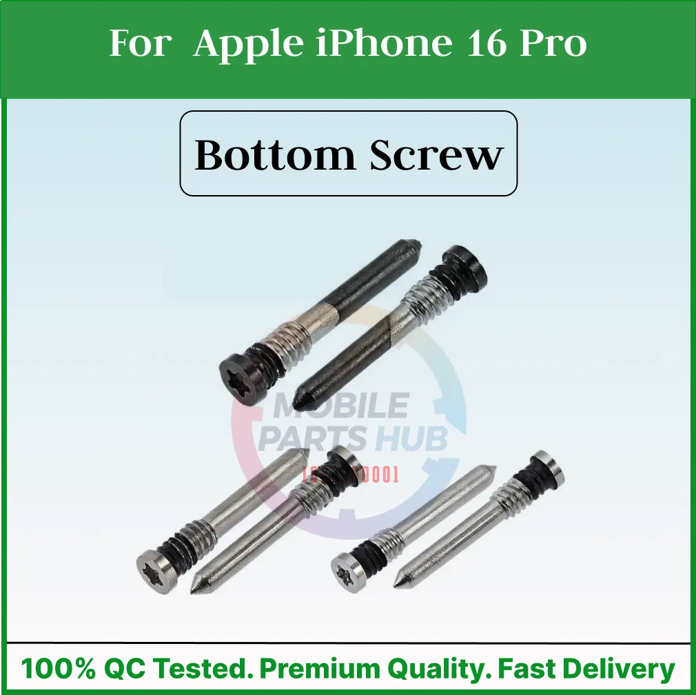 For Apple iPhone 16 Pro New Bottom Screw Pentalobe Dock Connector Screw Replacemnt Parts Mobile Parts & Accessories Price in Bangladesh - Mobile.com.bd