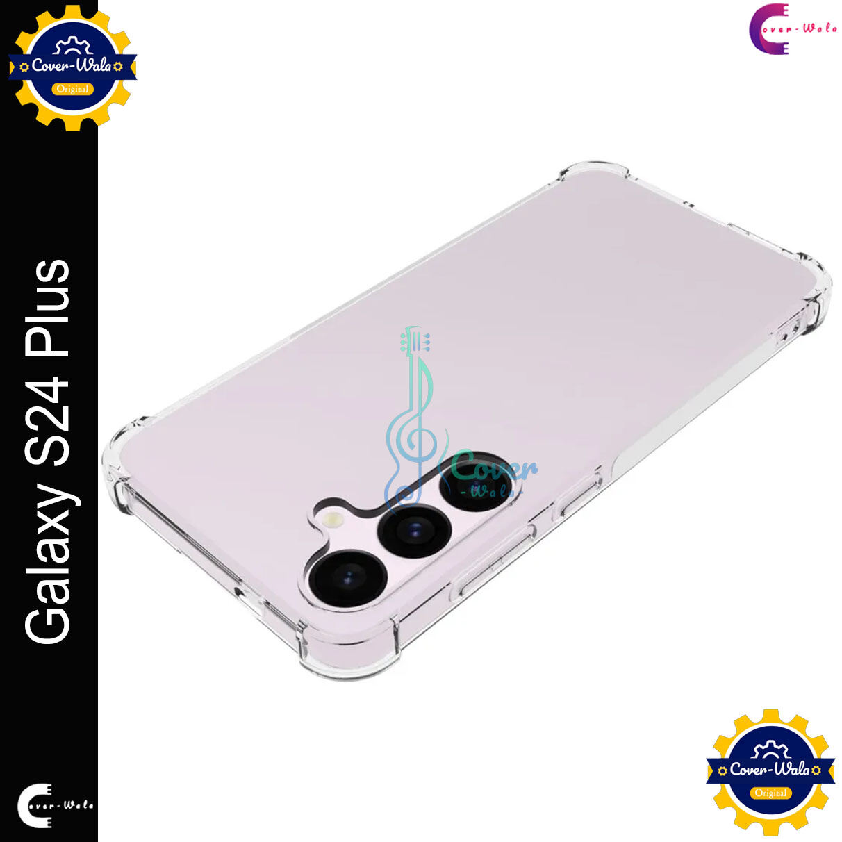 Transparent back cover For Samsung Galaxy S24+ 5G / Samsung Galaxy S24 Plus 5G Luxury transparent Protect Back Cover Soft Case