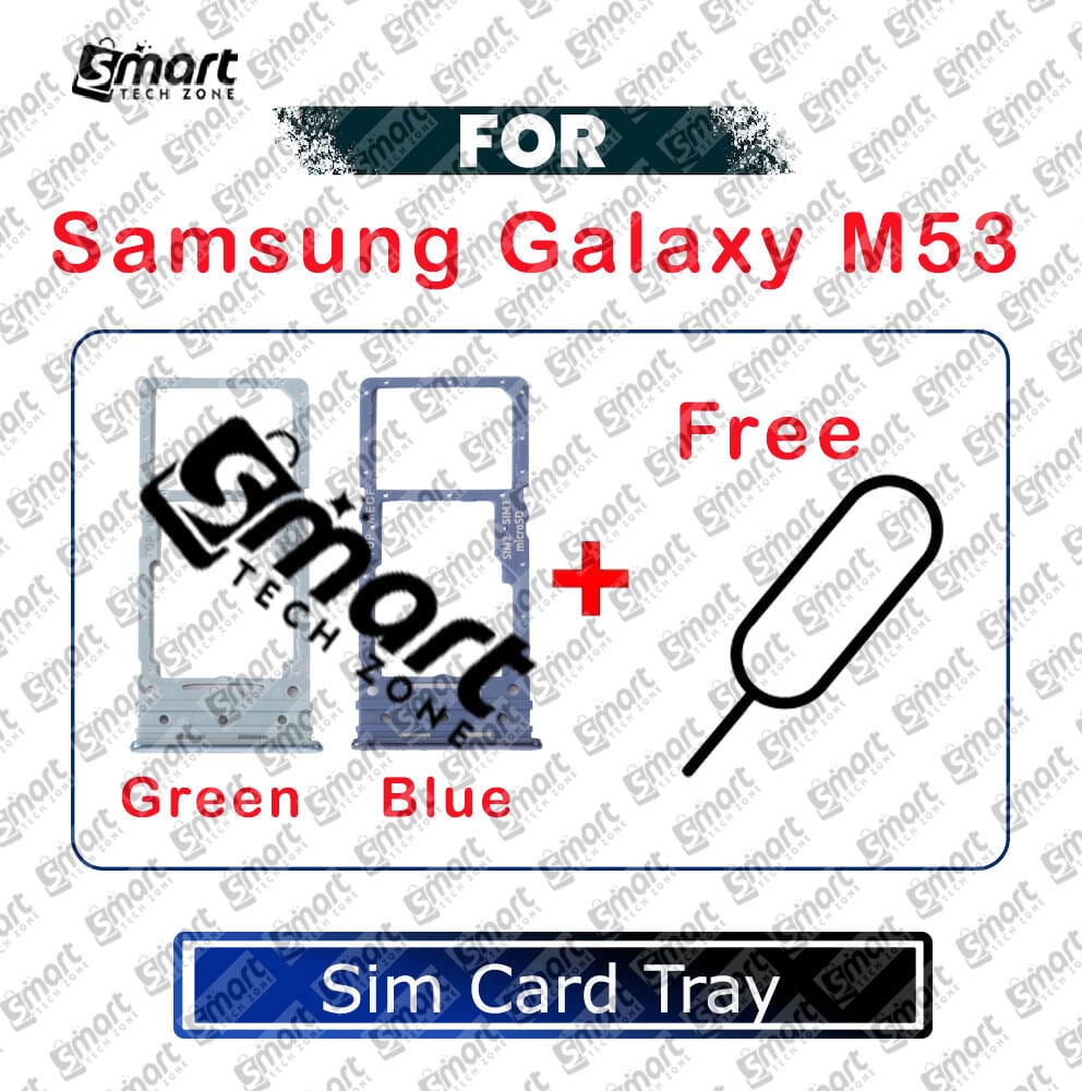 For Samsung Galaxy M53 Sim Tray Micro SD Card Slot with Sim Ejector Pin Replacement Parts - Price in Bangladesh