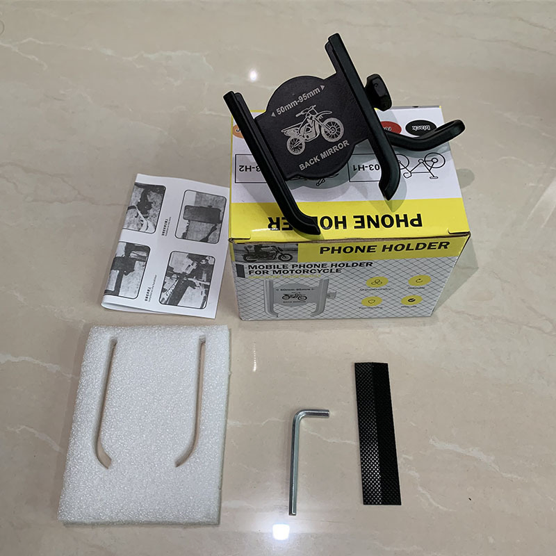 High Quality Aluminum Alloy Bike and Motorcycle Mobile Holder Adjustable Durable Secure Phone Bracket for Riders - Price in Bangladesh