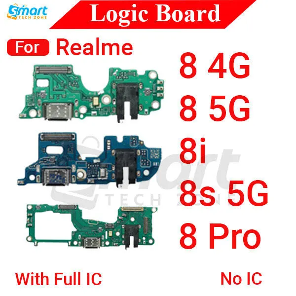 Charging Logic Board For Realme 8 8i 8s 8 Pro 4G 5G Charging Port USB Plug PCB Dock Connector Spare parts Charging Port Parts Price in Bangladesh - Mobile.com.bd
