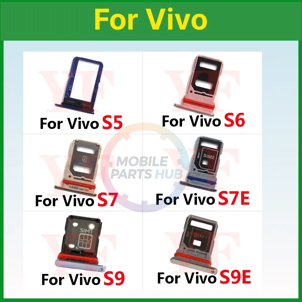 Vivo V15 S1 Pro S5 S6 S7 S7T S9 S9E Y9S Y7S Sim Tray Micro SD Card Slot with Sim Ejector Pin Replacement Part - Price in Bangladesh