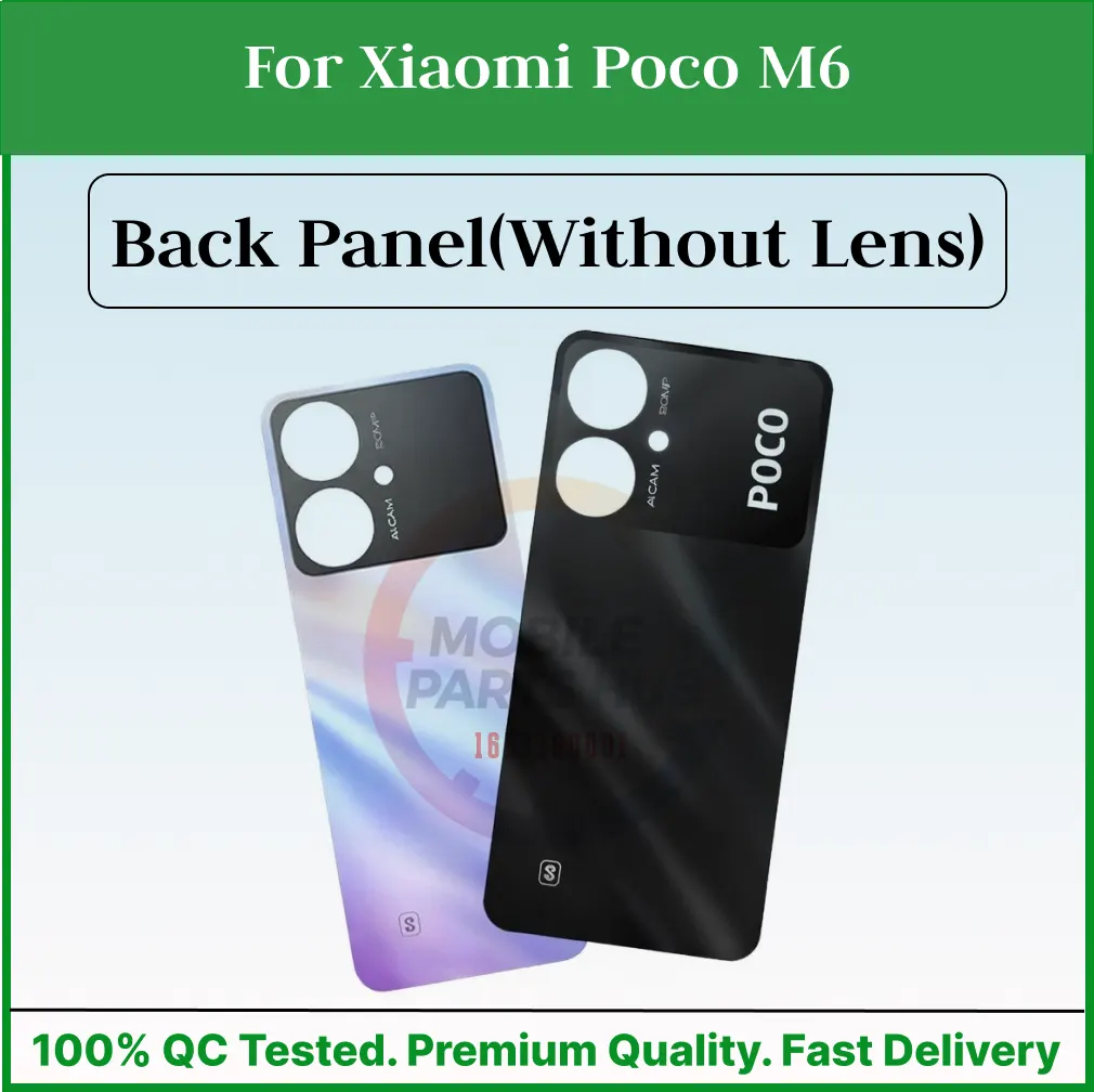 For Xiaomi Poco M6 Back Panel/Backshell/ Casing With Logo-All Colors Available Back Panels & Housings Price in Bangladesh - Mobile.com.bd