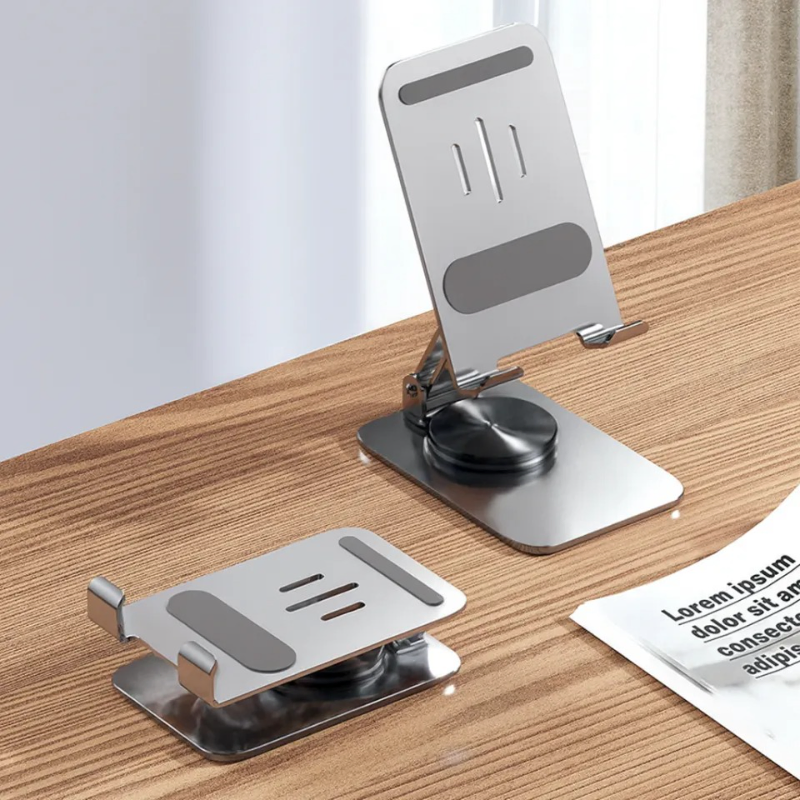 360 Degree Adjustable Foldable Metal Phone Stand Strong Desk Holder for iPhone Samsung and All Smartphones - Price in Bangladesh