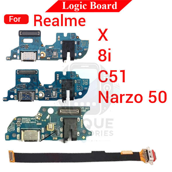 Realme Charging Logic Board For Realme X 8i C51 Narzo 50 Charging Port USB Plug PCB Dock Connector Spare parts Charging Port Parts Price in Bangladesh - Mobile.com.bd